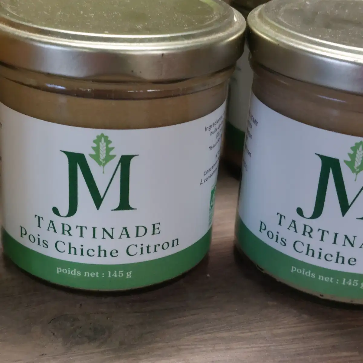 Tartinable pois chiche-citron